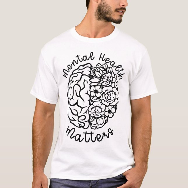 Camiseta Problemas de conscientização da saúde florescem do (Frente)
