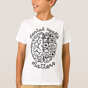 Camiseta Problemas de conscientização da saúde florescem do