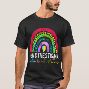 Camiseta Problemas De Saúde Acabam Com O Estigma Rainbow Bo