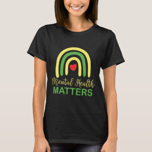 Camiseta Problemas de Saúde Arco-íris Retro Mês Nacional de