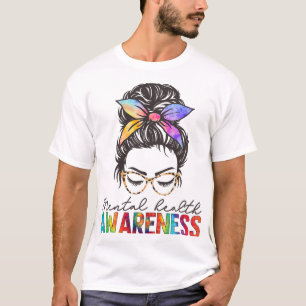 Camiseta Problemas de Saúde Cérebro Doença Mental Alarme