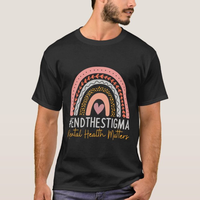 Camiseta Problemas De Saúde Mental Acabam Com O Estigma Rai (Frente)