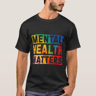 Camiseta Problemas De Saúde Mental Mês De Consciencializaçã