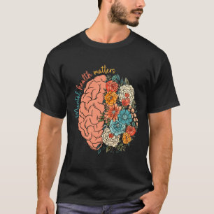 Camiseta Problemas de saúde no cérebro humano Sensibilizaçã