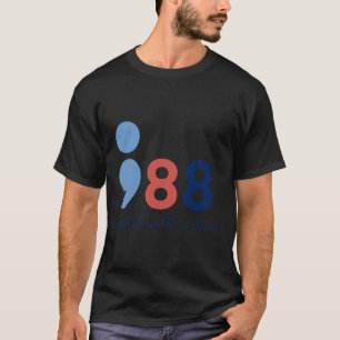 Camiseta Problemas de saúde Semicolon Suicídio Linha direta