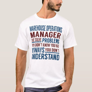 Camiseta Problemas de Solução do Warehouse Operations Man
