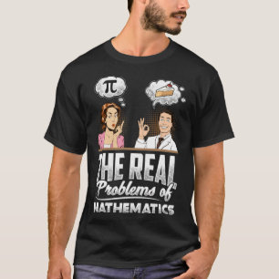 Camiseta Problemas Matemáticos da Matemática Pi vs Fal