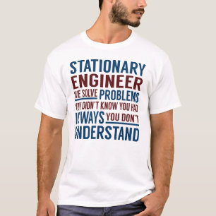 Camiseta Problemas na solução do Engenheiro do papel de c