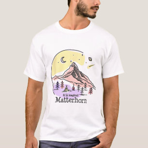 Camiseta Problemhorn Zermatt Suíça Montanha Caminhada Esqui