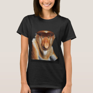 Camiseta Proboscis Macaco Primato Longo E Adorável