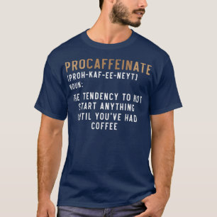 Camiseta Procafeinate Caffeine Drinker Breu Café Espre