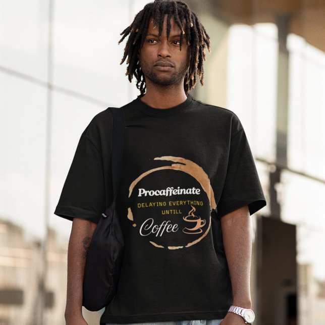 Camiseta Procafeinate Engraçado Café Presente (Criador carregado)