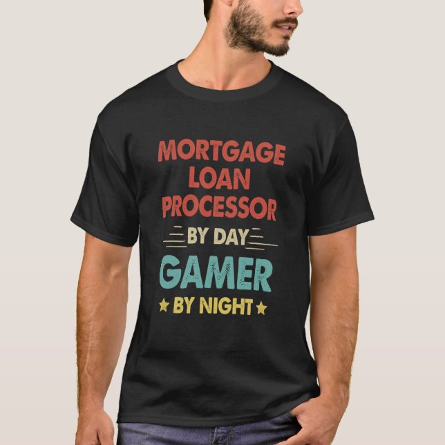 Camiseta Processador De Empréstimo De Hipoteca Retroativa P (Frente)