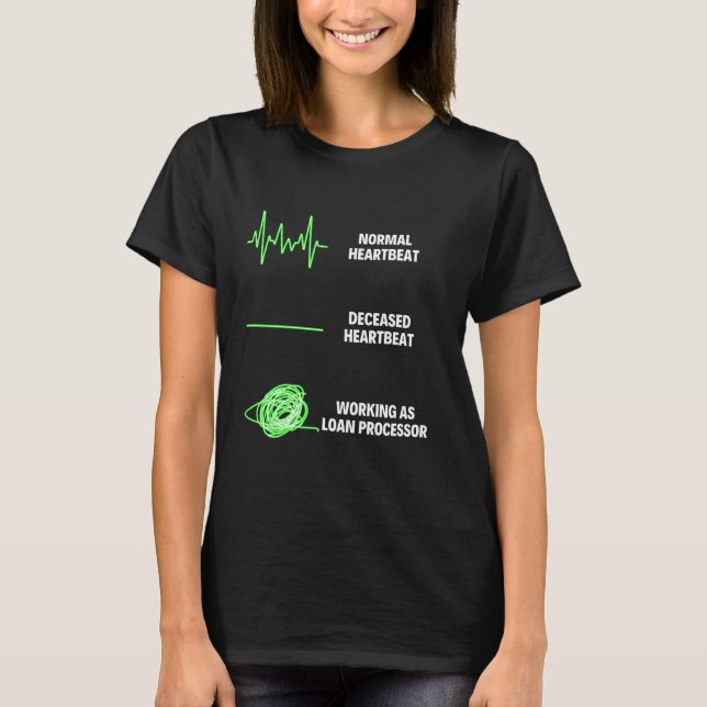 Camiseta Processador de Empréstimo Profissional Trabalho Hi (Frente)