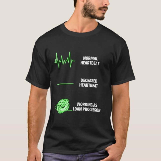 Camiseta Processador de Empréstimo Profissional Trabalho Hi (Frente)