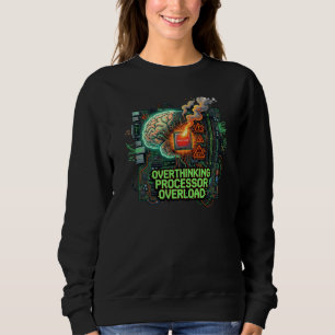 Camiseta Processador Sobrecarregado por Pensar Demais Humor