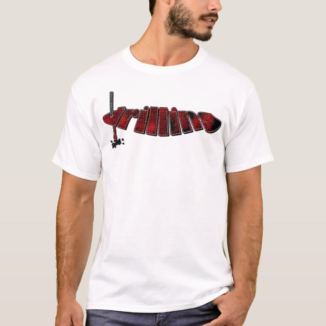 Camiseta Processo vermelho da perfuração (Frente)