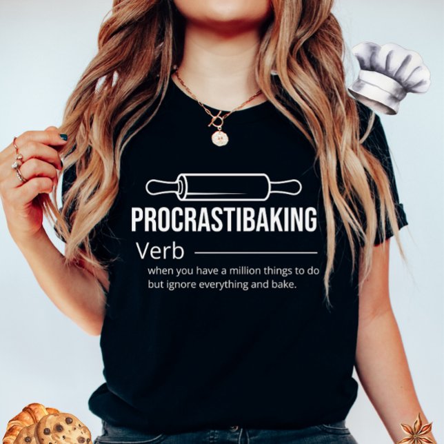 Camiseta Procrastibaking (Criador carregado)