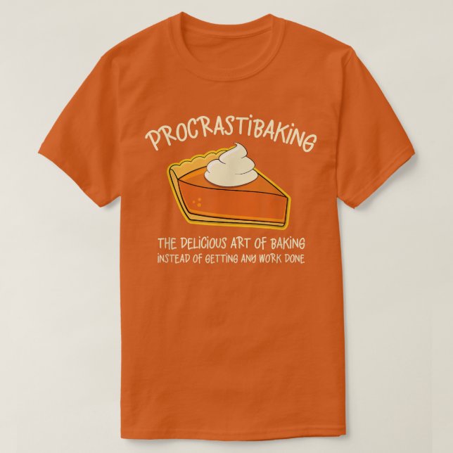 Camiseta Procrastibaking Deliciosa Arte Baking Design (Frente do Design)