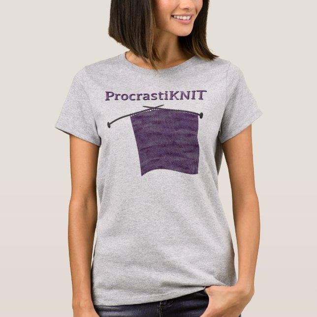 Camiseta ProcrastiKNIT (Frente)