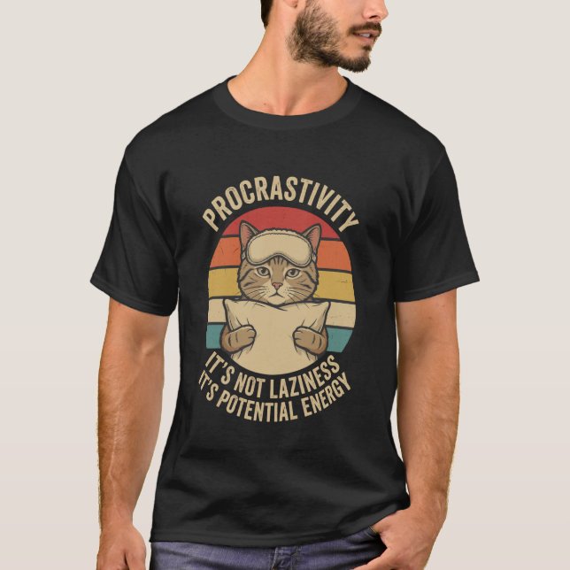 Camiseta Procrastinação Procrastinador Procrastividade Preg (Frente)
