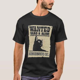 Camiseta Procurado Morto Vivo Gato de Schrodinger