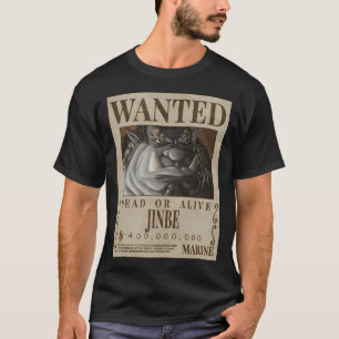 Camiseta Procurado Vivo ou Morto Jinbe