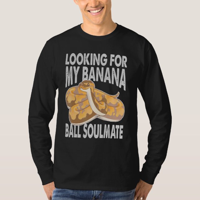 Camiseta Procurando Meu Parceiro Banana Ball   Cobra Python (Frente)