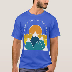 Camiseta Procurar Por Montanhas De Aventura Retro Outr De C