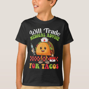 Camiseta Procurará Aconselhamento Médico Para O Cartoon Tac
