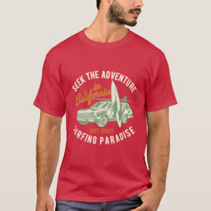 Camiseta Procure O Design Adventure Vintage Surf