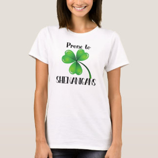 Camiseta Procure Shenanigans Shamrock Rua. Dia de Patrick