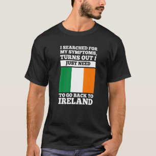 Camiseta Procurei meus sintomas raízes irlandesas