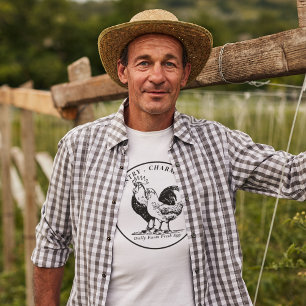 Camiseta Produção de ovos orgânicos frescos de frango