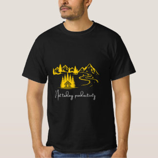 Camiseta Produtividade Não Para Hoje Cena Divertida de Cabi