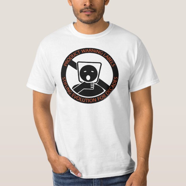 Camiseta Produto-aviso-etiquetas (Frente)