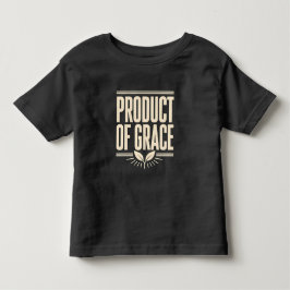 Camiseta Produto da Graça do Desenho Cristão Baseado na Fé