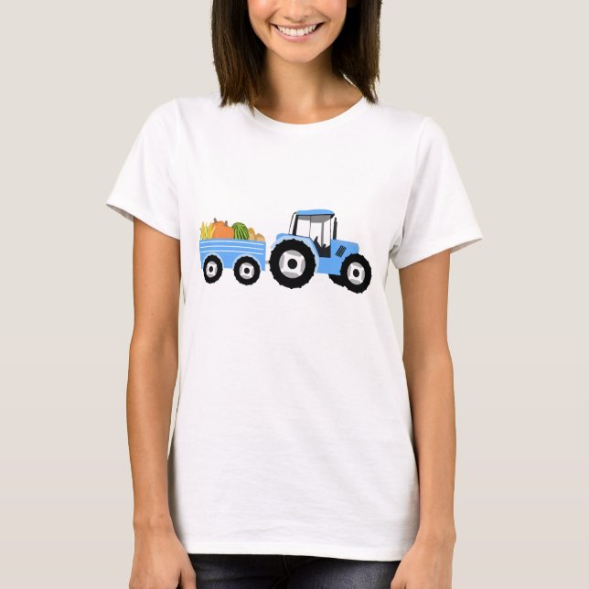 Camiseta Produto de Fazenda de caminhão azul (Frente)