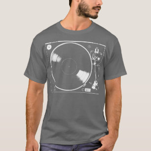 Camiseta Produto de Música Analógica de Registro de Vinilo 