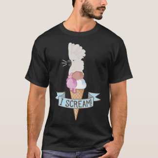 Camiseta Produto de papagaio Sorvete de guarda-chuva