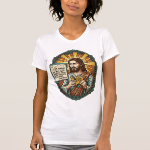 Camiseta Produto de revisão de Jesus Influenciador Ruim Fal