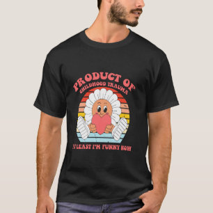 Camiseta Produto de Trauma Infantil Pelo Menos Agora Sou En