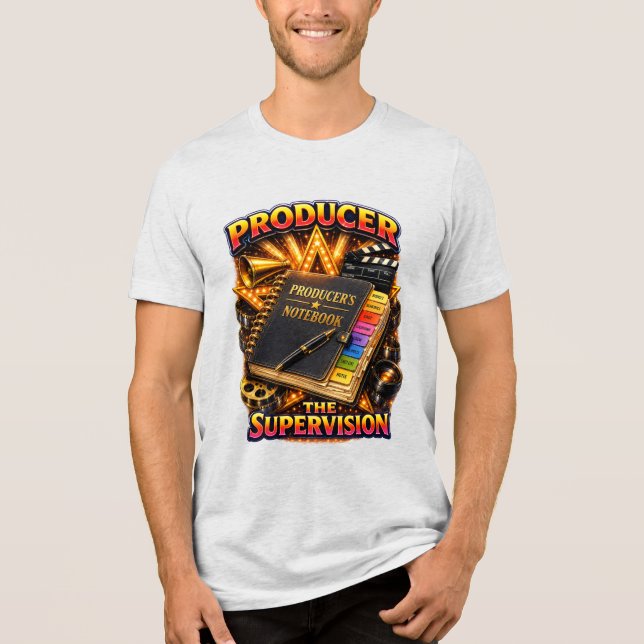 Camiseta Produtor - A Supervisão Bella+Canvas Masculino (Frente)