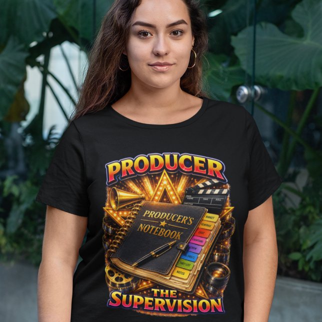 Camiseta Produtor - A Supervisão Feminino Escuro (Producer - The Supervision)