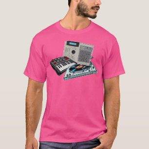 Camiseta Produtor Bap De Boom De Hip Hop Do Teclado Midi Da