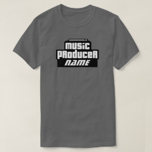 Camiseta Produtor customizável da música
