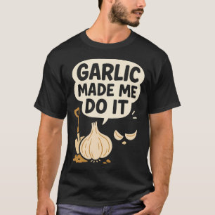 Camiseta Produtor de Alho Homesteader Jardim Colheita Orgul