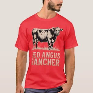 Camiseta Produtor de Gado - Criador de Angus Vermelho