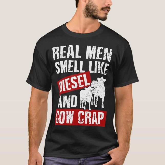 Camiseta Produtor de Leite Homens de Verdade Cheiram a Dies (Frente)