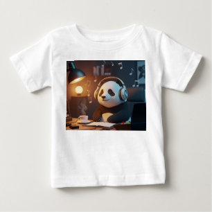 Camiseta Produtor de Música Cozy Lo-Fi Panda